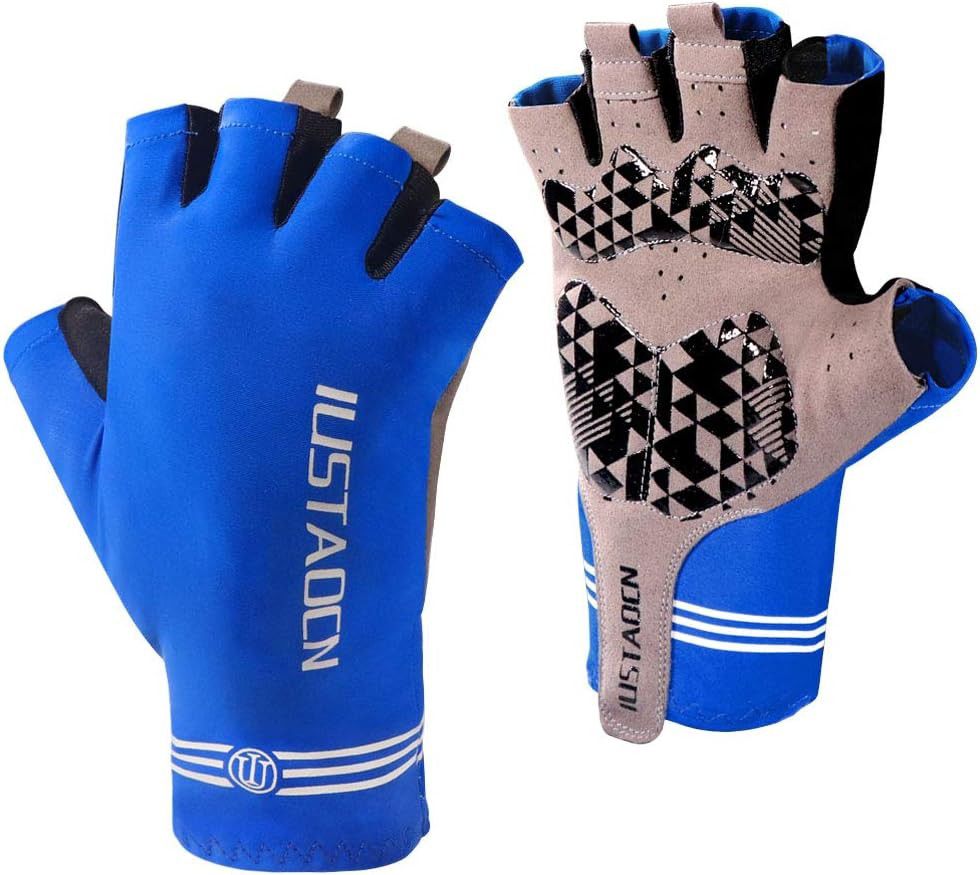 Fishing Gloves Kayak Gloves UV Protection Sun Gloves for men and women Mountain Bike Gloves UPF50+, Outdoor Sports Gloves - Size: XL