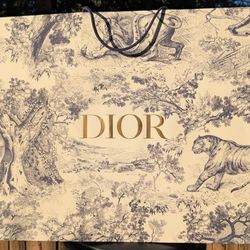XL DIOR Paper Shopping Bag - 25" x 20" x 10"