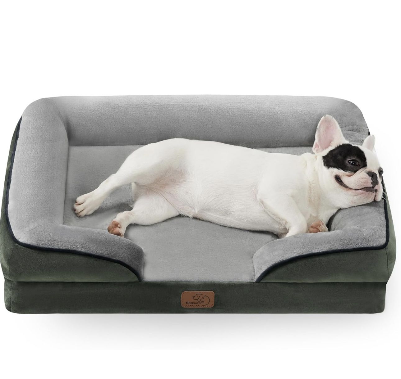 Bedsure Orthopedic Dog Bed for Medium Dogs - Waterproof Dog Sofa Beds Medium, Supportive Foam Pet Couch Bed with Removable Washable Cover, Waterproof