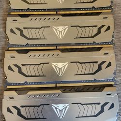 Two 2x8GB DDR4 Patriot Vyper Steel Kits (32GB of RAM)