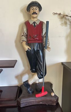 Vintage Gentleman Golfer Statue