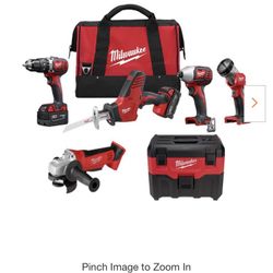 Milwaukee Power Tool Combo Kit 
