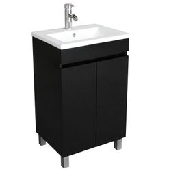 

🔥ON SALE🔥20in.Wx31.5in.Hx15.7in.D Bathroom Vanity in Black (Faucet Not Included)