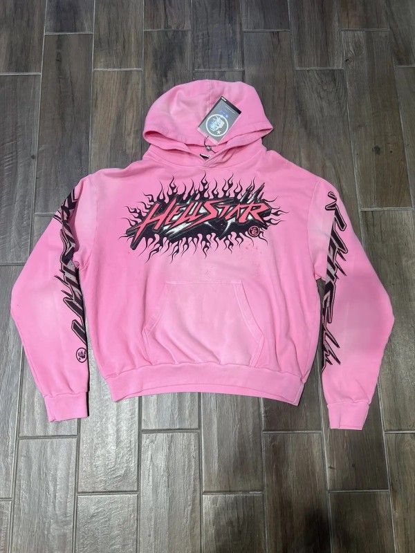 Hellstar Brainwashed Without Brain Hoodie Pink