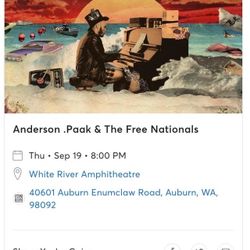 Anderson Paak and The Free Nationals - 9/19