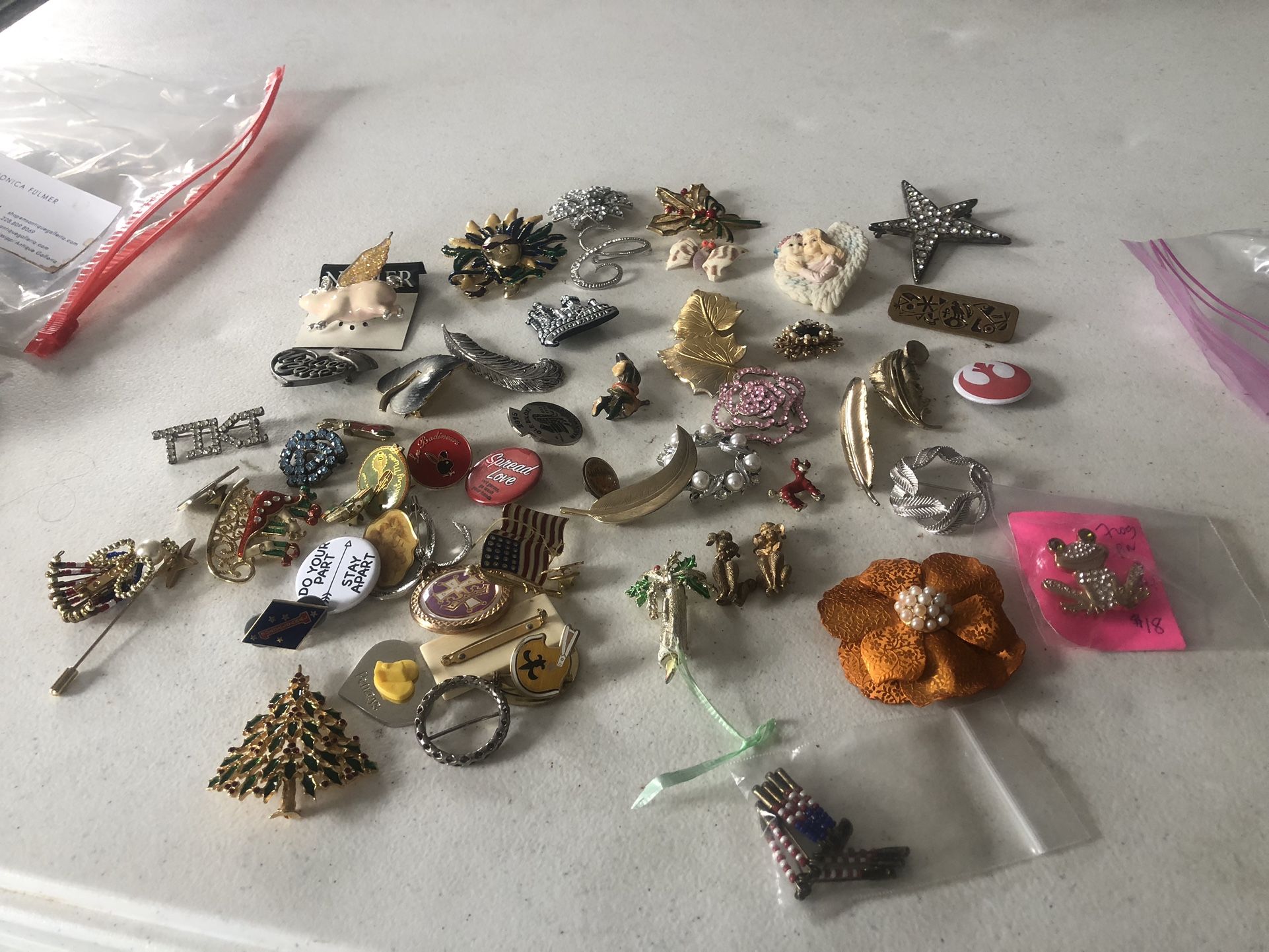 Brooch And Pin Lot