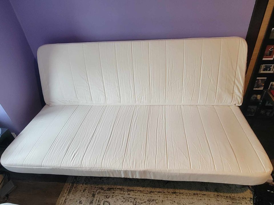 IKEA Nyhamn Sleeper Sofa Frame In New Mattress With Foam Pillow Top And Cover