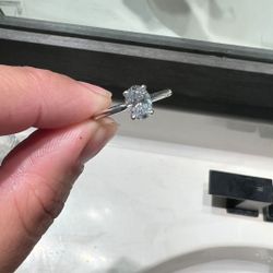 1 Carat Lab Created Diamond Engagement Ring