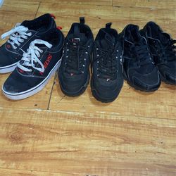 the middle one is a 5 1/2The one on the left and on the right is a four