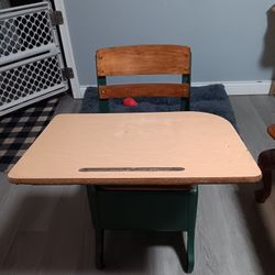 Vintage Child's School Desk 