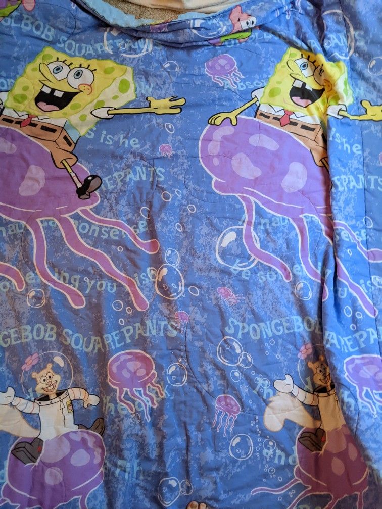 Vintage 2000s SpongeBob SquarePants Queen Blanket