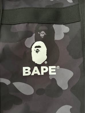 A Bathing Ape Spring Collection 2022 - Black Camo Duffle Bag