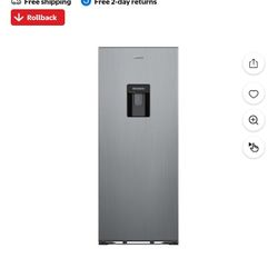 GALANZ  Stainless Steel Mini Fridge with Water Dispenser ~ LIKE NEW