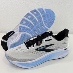 Brooks Ghost Shoes Mens Size 11 White Blue Running Wide Sneakers No Box