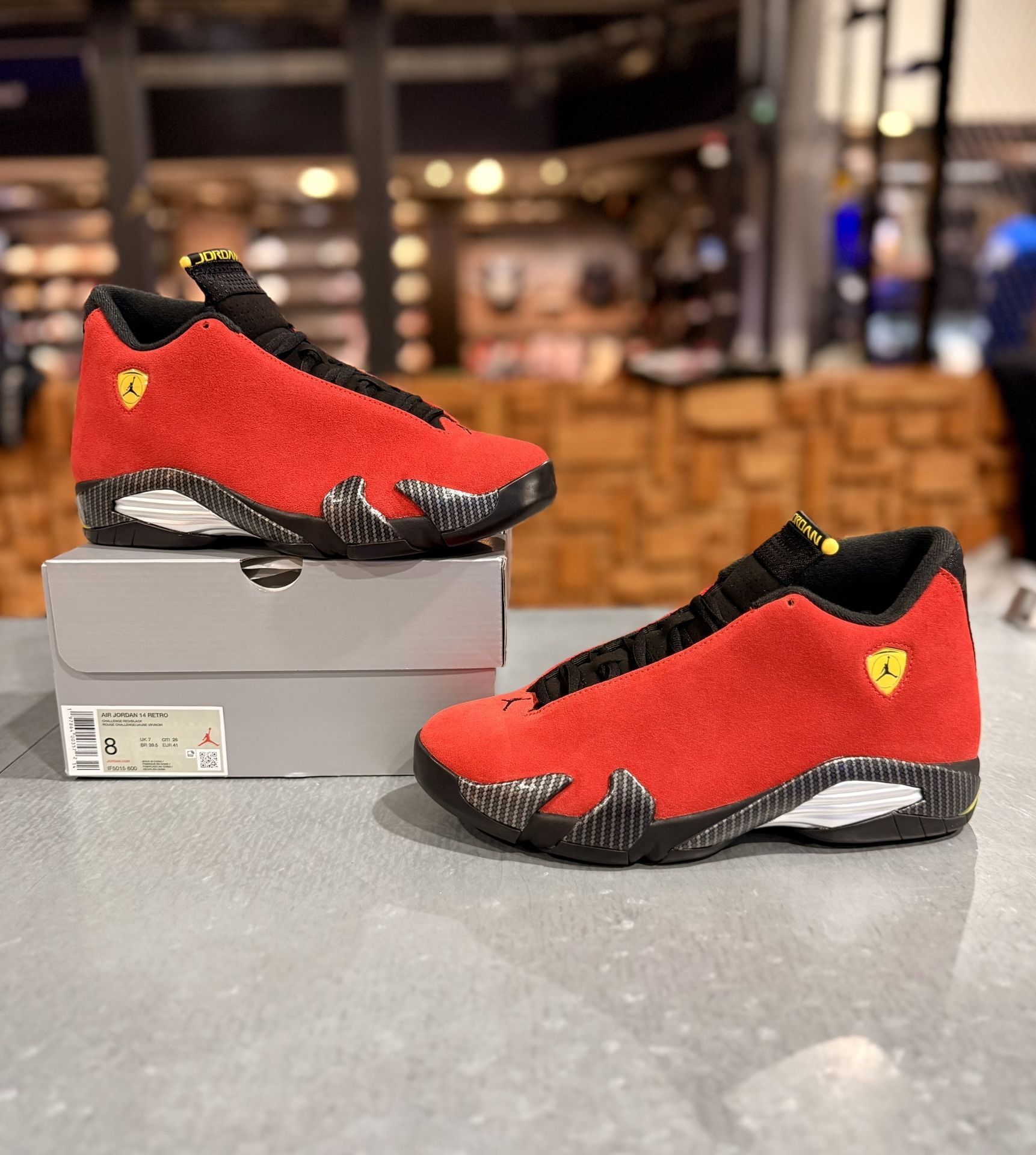 Jordan 14 Ferrari Size 8 & 7.5