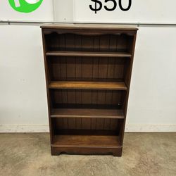 Wooden Bookcase With 4 Shelves
