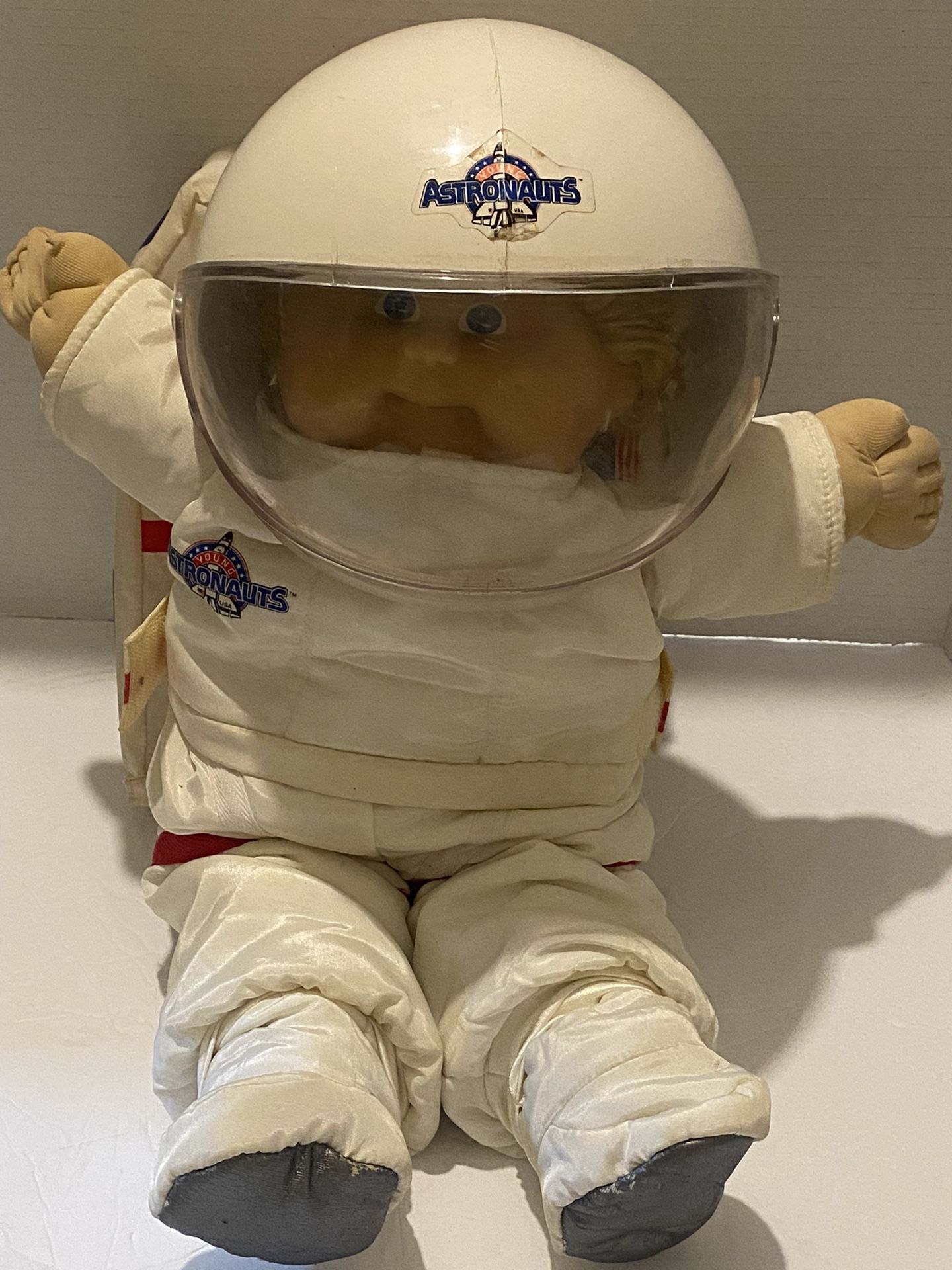 Vintage 1985 Blond Hair Blue Eyed Boy Cabbage Patch Kid Head Mold #8 Astronaut