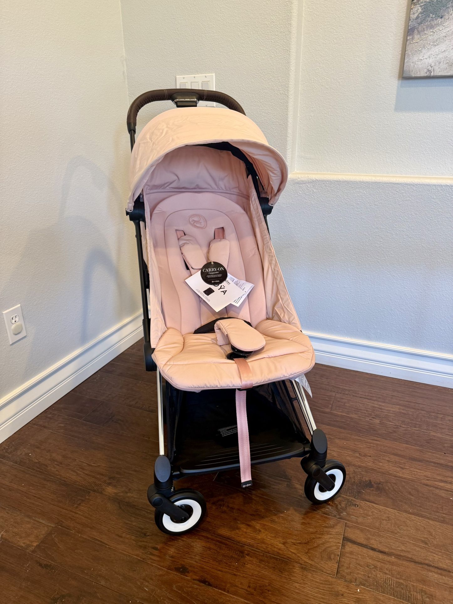 Cybex Coya Travel Stroller Pink/Chrome *New*