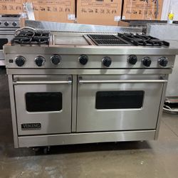 Viking 48”Wide All Gas Range Stove In Stainless Steel 