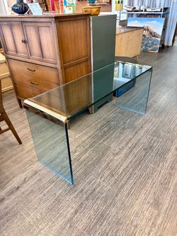 Glass Entry Table / Entry Console / Shelf / Vintage!