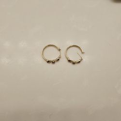 10 Kt Gold Earings Set New Don't Need 