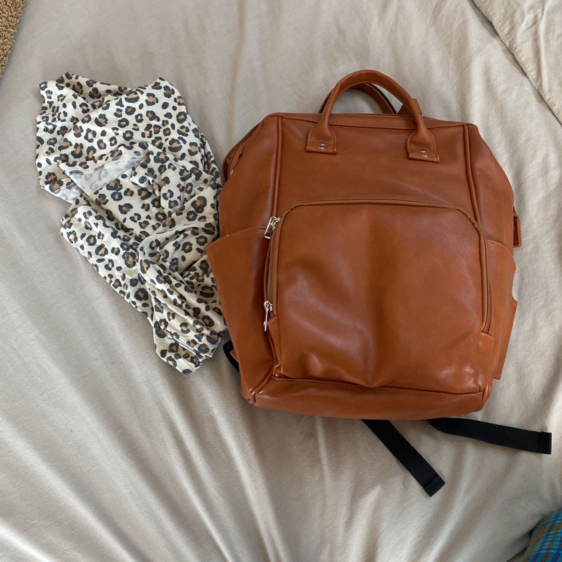 Leather Diaper Bag