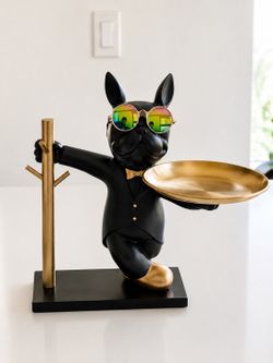 French Bulldog Butler Tray / Key Holder: Brand New