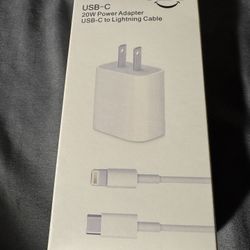 Bnew in Box 20W power adapter USB-C to Lightning  Cable