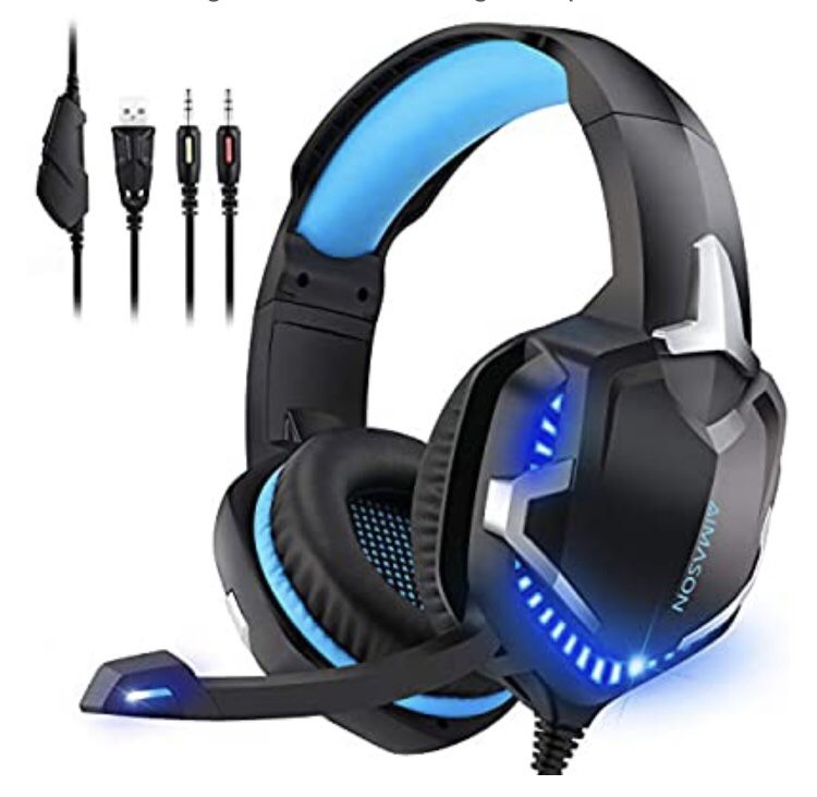 AIMASON Gaming Headset Blue LOW BALLERS will be ignored.