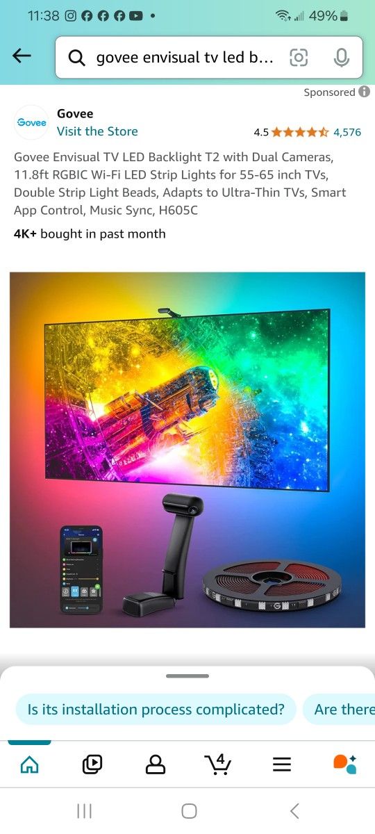Envisual TV Backlight T2