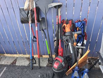 Mixed Yard and Garden Tool Lot