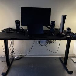 🎮 60” SEVEN WARRIOR Gaming Desk – Carbon Fiber w/ Mouse Pad