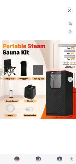Portable Steam Sauna Kit