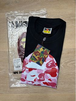 T shirt Bape pink