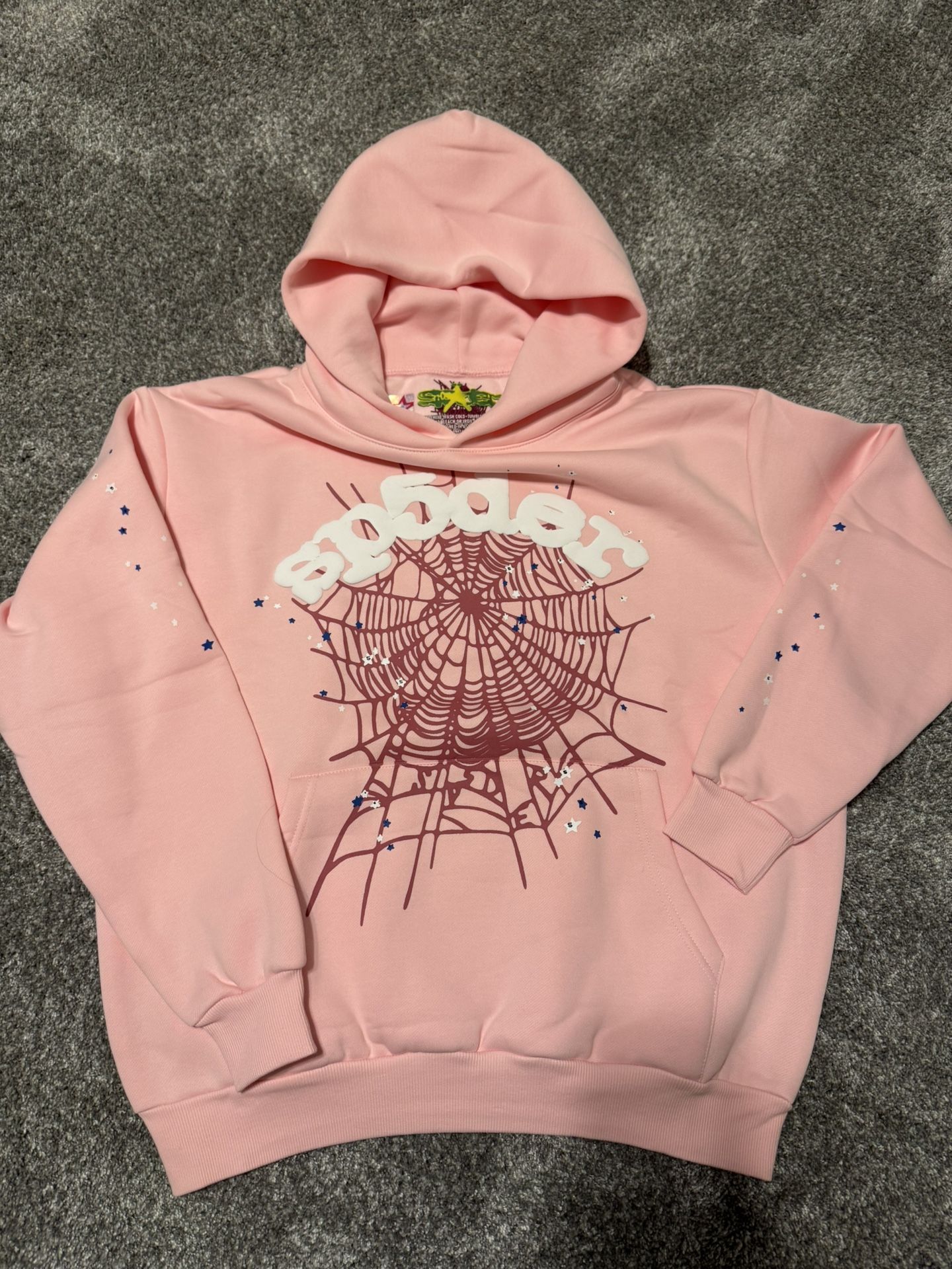 Pink Sp5der Web Hoodie
