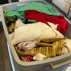 Free material for a seamstress, sewing cotton polyester, assorted material lot