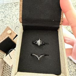 Silver 925 Ring Set Size 6