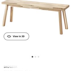 Ikea SKOGSTA Wooden Bench 