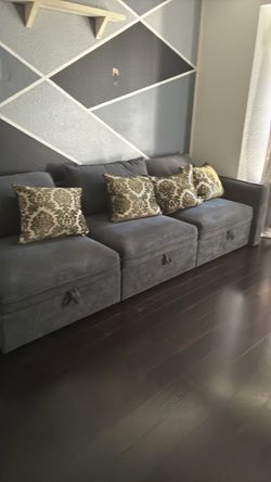 Sala gris 4 piezas