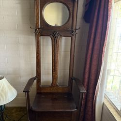 Antique Oak Hall Stand