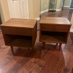MCM wood Nightstands Price Is Firm 