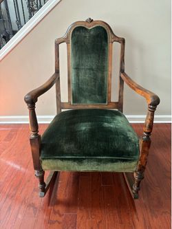 Antique Victorian Platform Rocking Chair