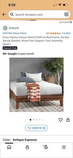 Queen wooden mattress frame
