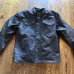 Street & Steel Bonneville Waxed Cotton Motorcycle Riding Jacket With Armor Men’s Large