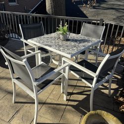 Marivaux steel 5 Piece Outdoor Set