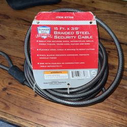 15 Foot Steel Cable