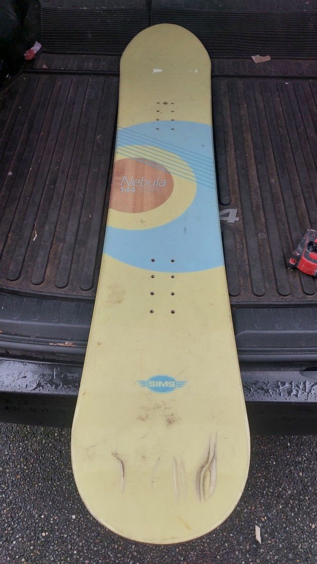 Used Sims Nebula 153 Cm Snowboard Mens Boards