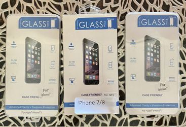 iPhone 7/8 tempered glass screen protectors (5)