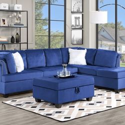 Blue Sectional 