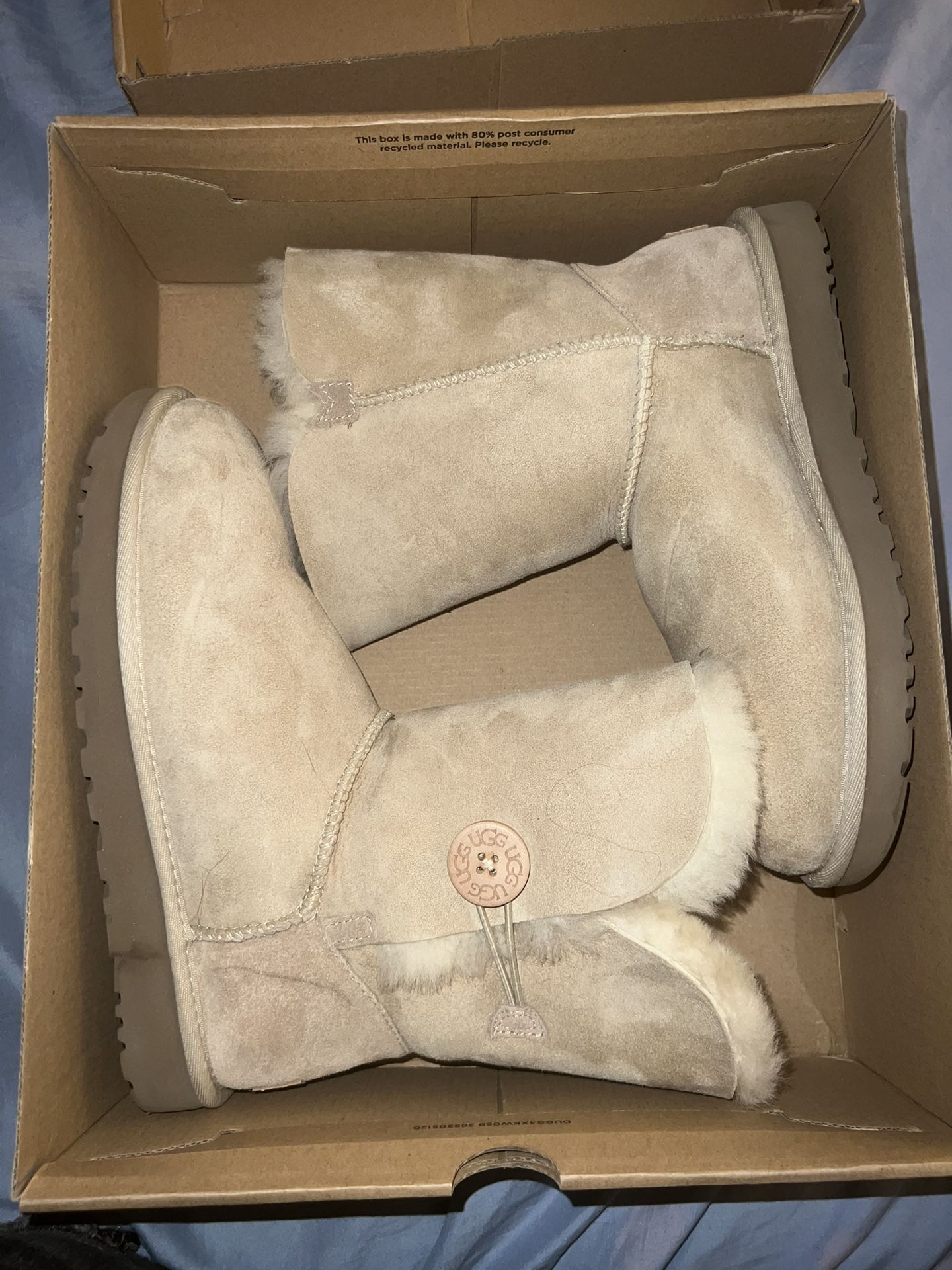 UGG Boots High Cream Color 8/10 Condition